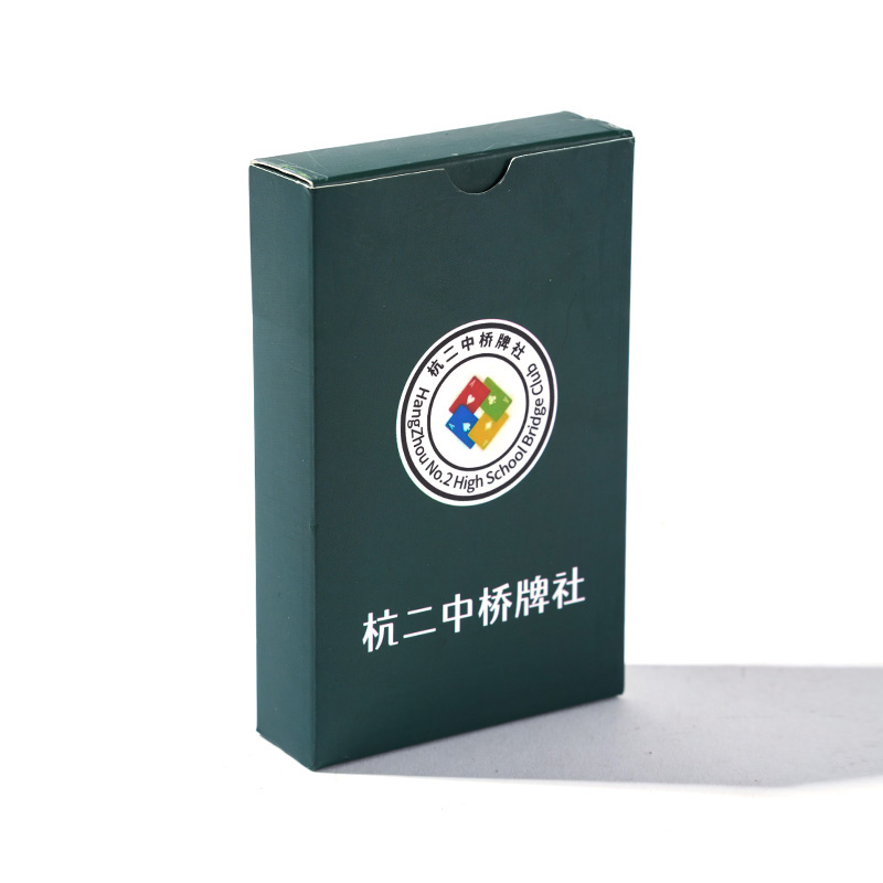 Coffret cadeau de cartes à jouer de poker en feuille d'or de luxe