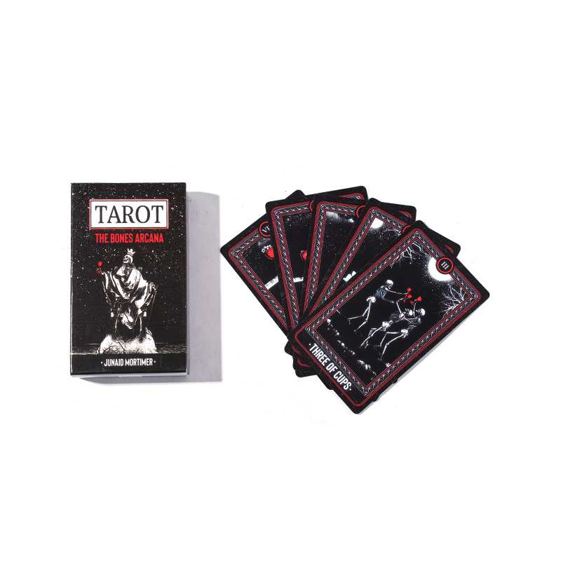 Coffret cadeau de luxe pour cartes de tarot en feuille d'or