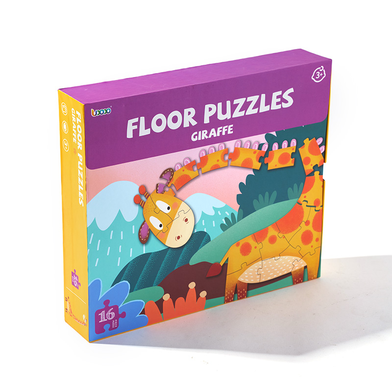 Coffret cadeau éducatif en bois pour enfants avec puzzle