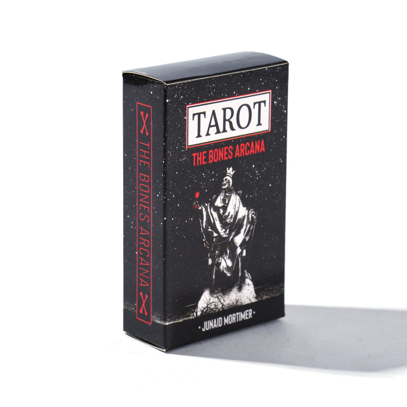 Coffret cadeau de luxe pour cartes de tarot en feuille d'or