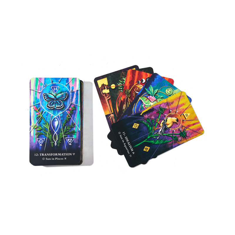 Ensemble de jeux de tarot de style vintage