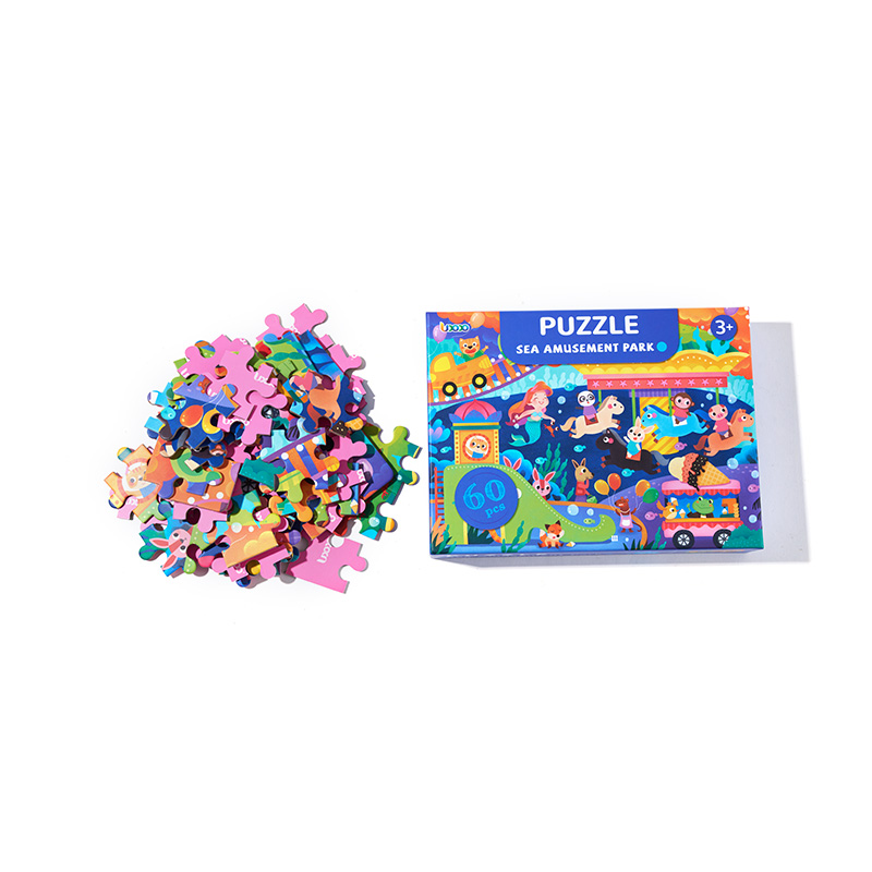 Ensemble d'entraînement créatif aux compétences cérébrales pour enfants avec puzzle
