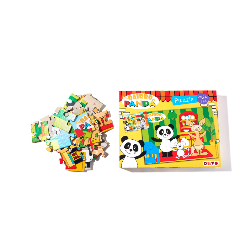Ensemble de développement d'apprentissage éducatif avec puzzle pour enfants