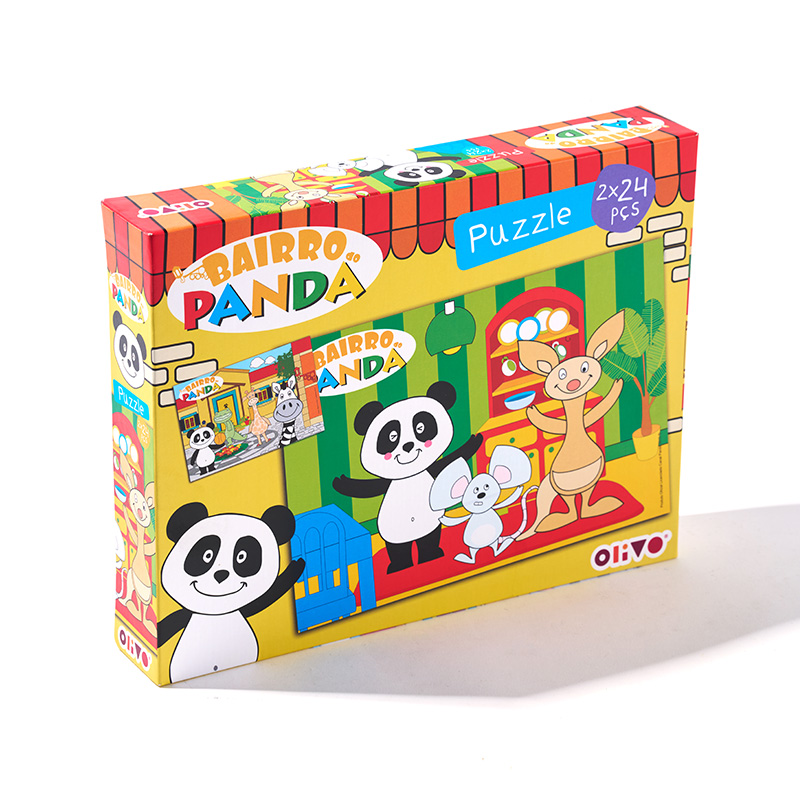 Ensemble de développement d'apprentissage éducatif avec puzzle pour enfants