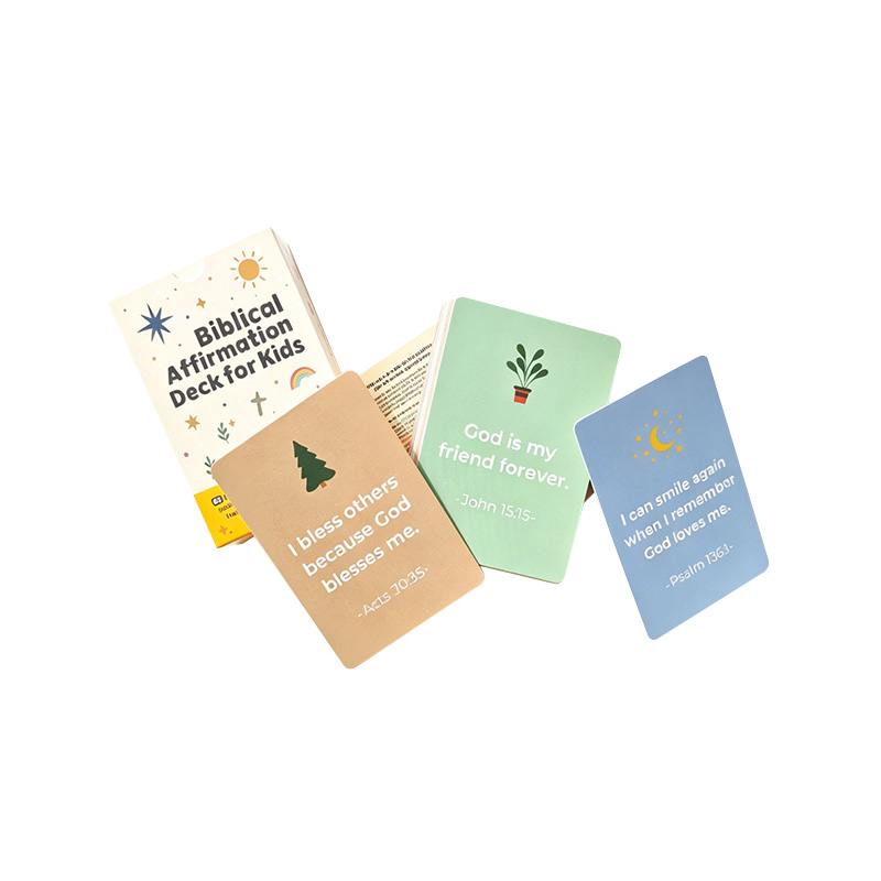 Cartes d'affirmation biblique pour enfants