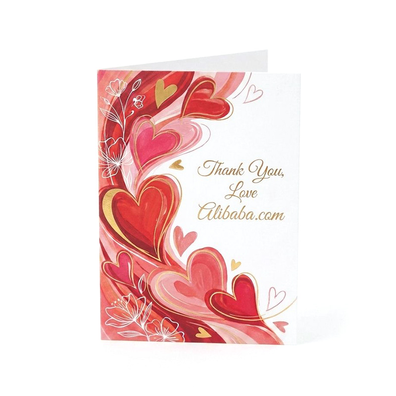 Cartes de voeux de remerciement coeur