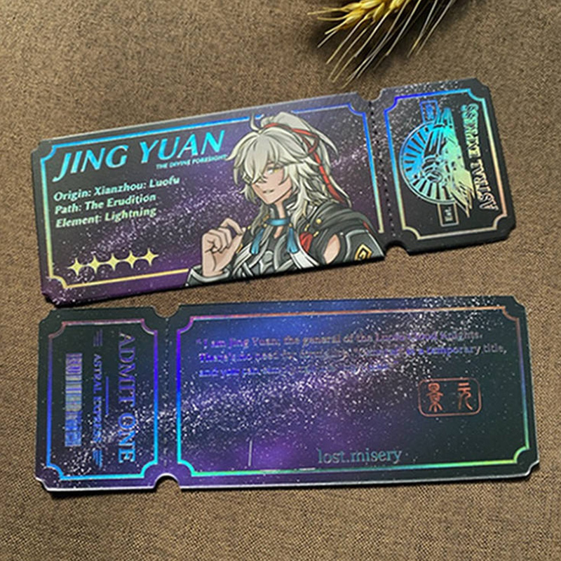 Billets laser à collectionner Anime