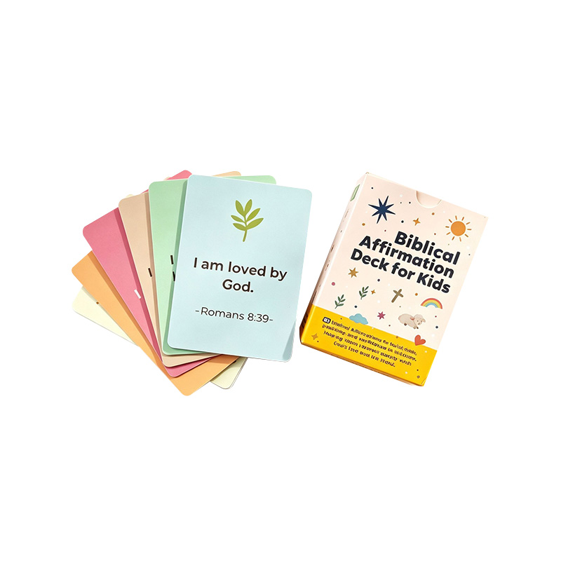 Cartes d'affirmation biblique pour enfants