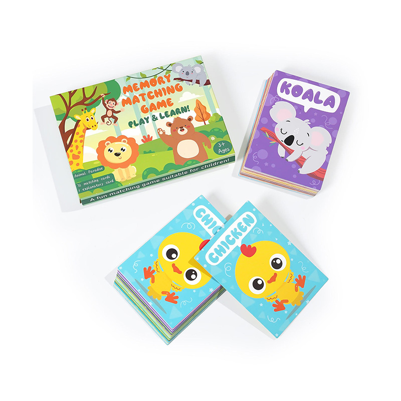 Jeu de cartes Flash de correspondance de mémoire – Cartes d'apprentissage interactives pour les enfants