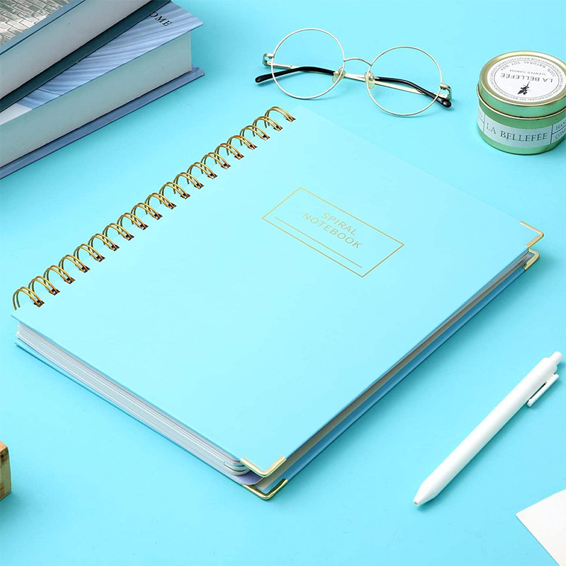 Pink Spiral Notebook with 240 Ruled Pages and Divider Tabs