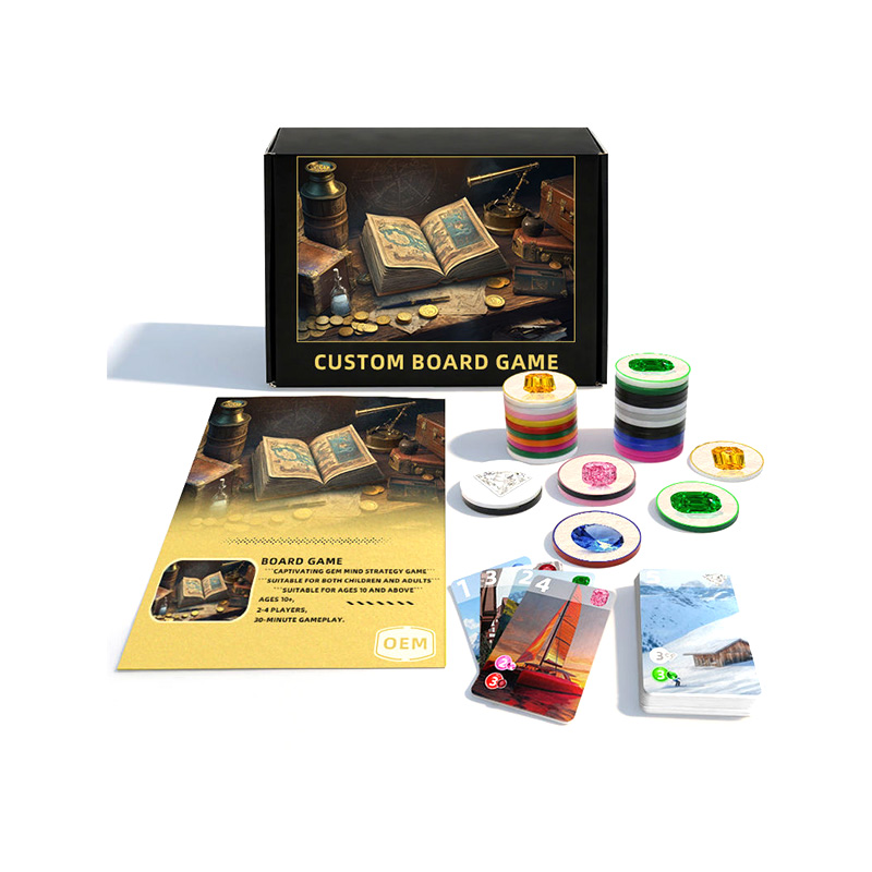 Ensemble de jeu de société de cartes personnalisé