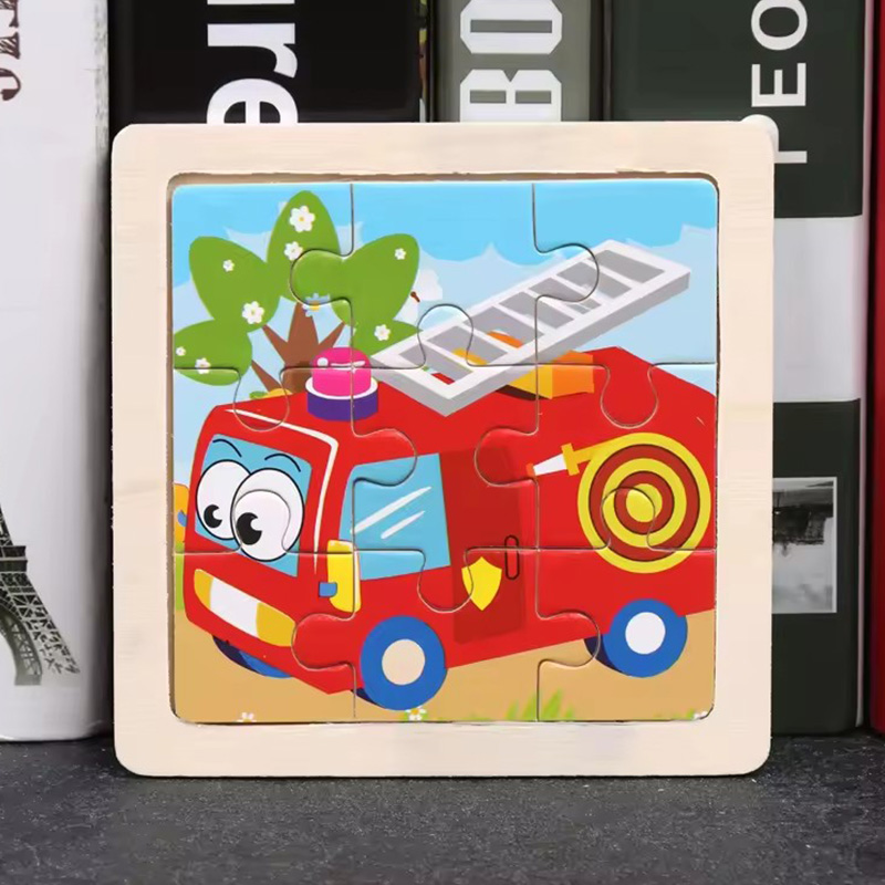Ensemble de puzzle 3D en bois avec animaux