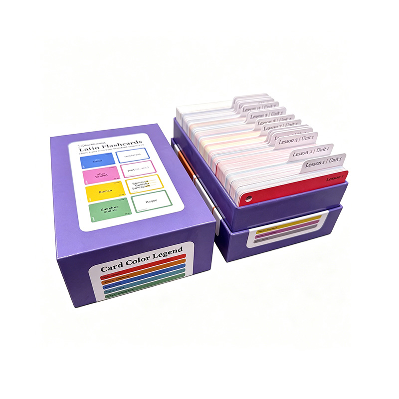 Ensemble de cartes flash d'apprentissage des langues