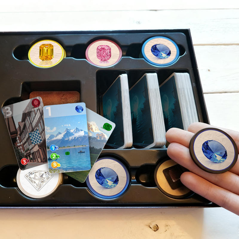 Ensemble de jeu de société de cartes personnalisé