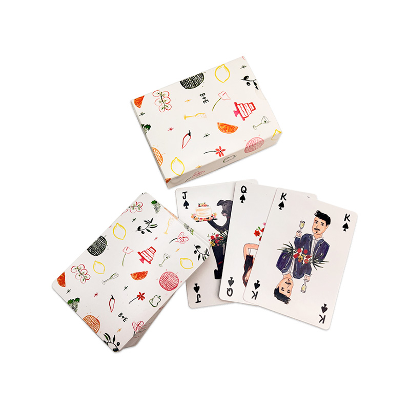 Cartes à jouer de conception de fruits