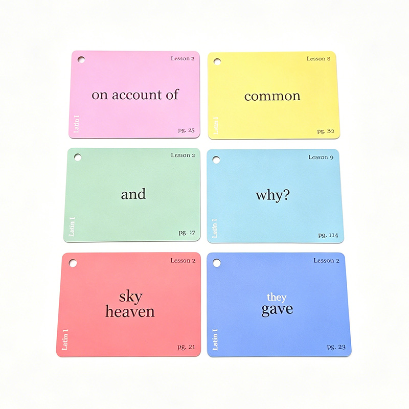 Ensemble de cartes flash d'apprentissage des langues