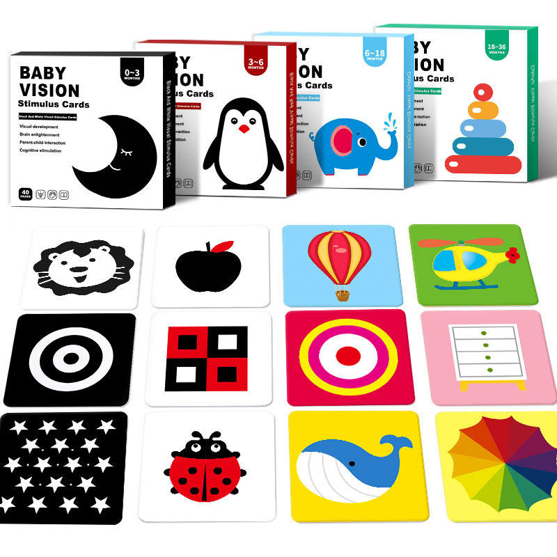 Cartes de stimulation visuelle pour bébé