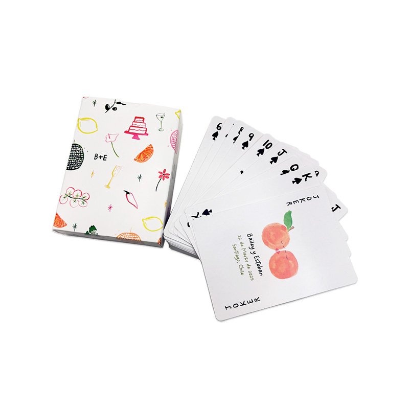 Cartes à jouer de conception de fruits