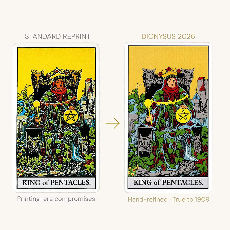 Jeu de cartes de tarot de reproduction vintage