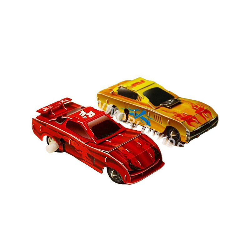 Modèle de puzzle 3D en plastique de voiture de course