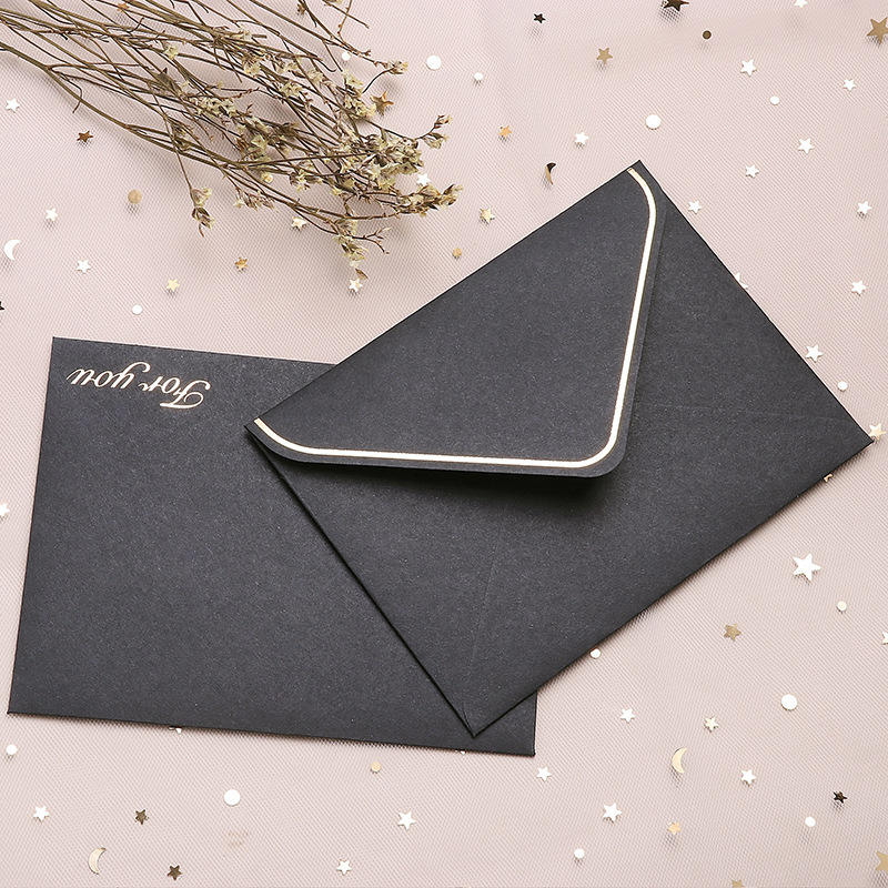 Elegant Metallic Line Envelope Set for Invitation Cards and Greetings