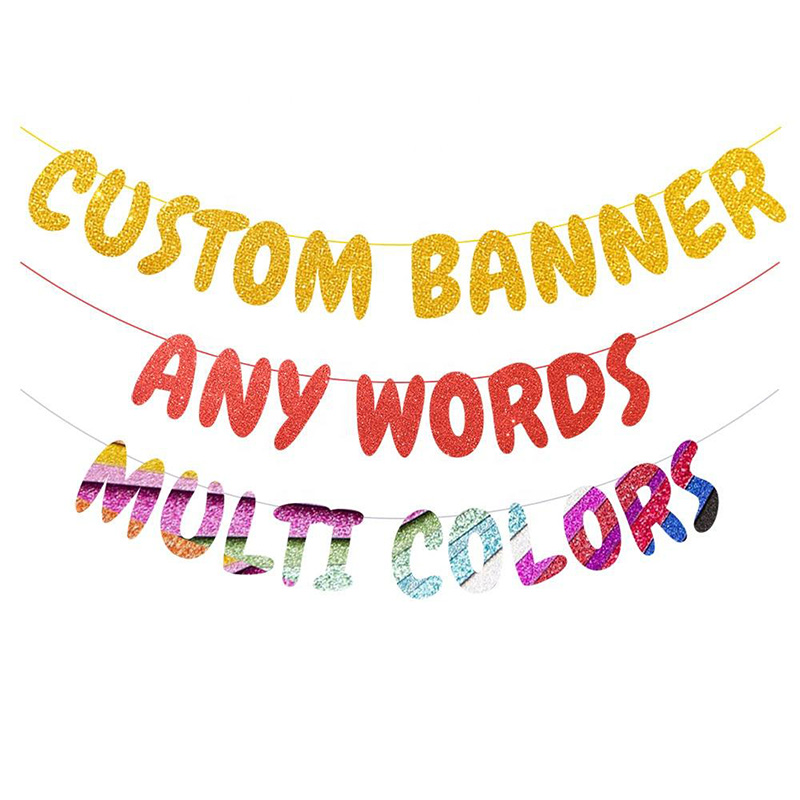 Glitter Celebration Banner Set