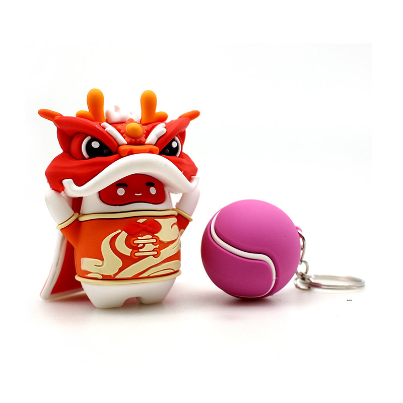 Porte-clés en métal en forme de dessin animé personnalisé pour cadeaux promotionnels