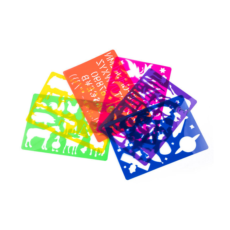 5-Piece Kids Drawing Stencil Template Set