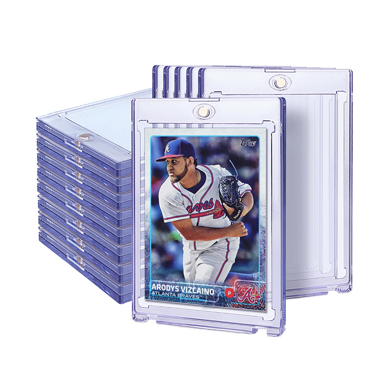 Porte-cartes à collectionner magnétique en acrylique avec étui de protection d'affichage transparent