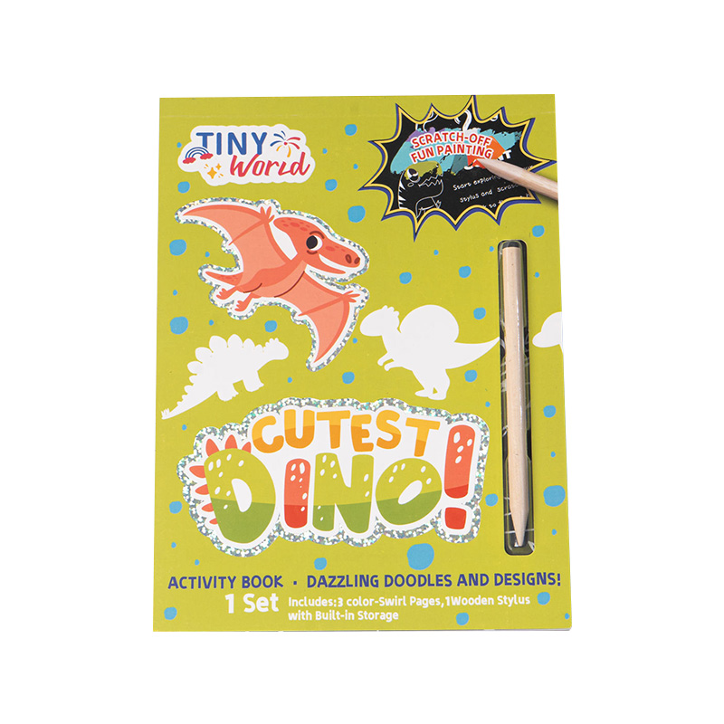 Dinosaur Scratch Art Activity Book for Kids