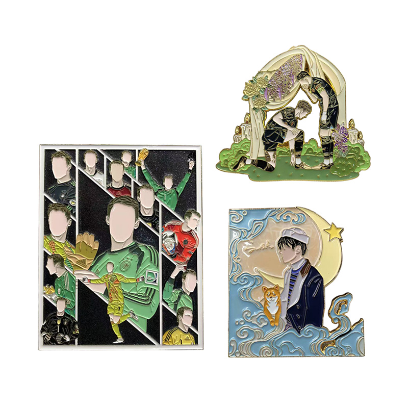 Aimants de réfrigérateur faits sur commande de thème de caractère acrylique avec des conceptions culturelles d'illustration