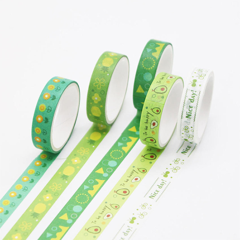 Multi Design Printed Washi Tape Set for Journaling Decoration